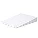 Grand Coussin pour Adultes Cale Anti Ronflement Anti Reflux Gastrique,Coussin à Coin Oreiller Coussin Rehausseur Cale De Lit Coussin Relève-Jambes 80 X 66 Cm,Hauteur 12 Cm,White