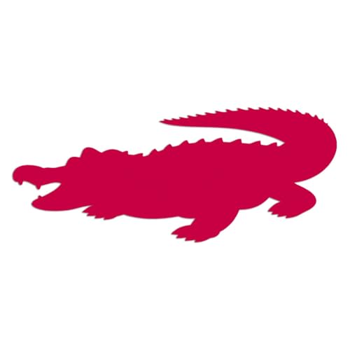 Croc Crocodile Gator 7" x 17 Red