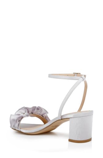 Jewel Badgley Mischka Desirie Ruffle Block Heel Sandal4