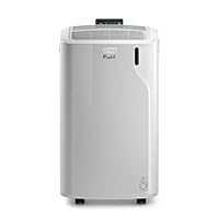 De'Longhi Pinguino Portable Air Conditioner PACEM77, 24 H Electronic Timer, Dehumidifying Function, Window Kit for Easy Installation, White