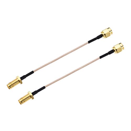 Low Loss RF Coaxial Cable RG-178 RP SMA Male to SMA Female 3.9 Inch 2pcs