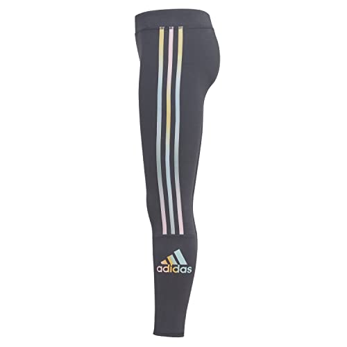 adidas Girls 7-16 3-Stripe Logo Leggings (as1, Alpha, s, x_l, Regular)3