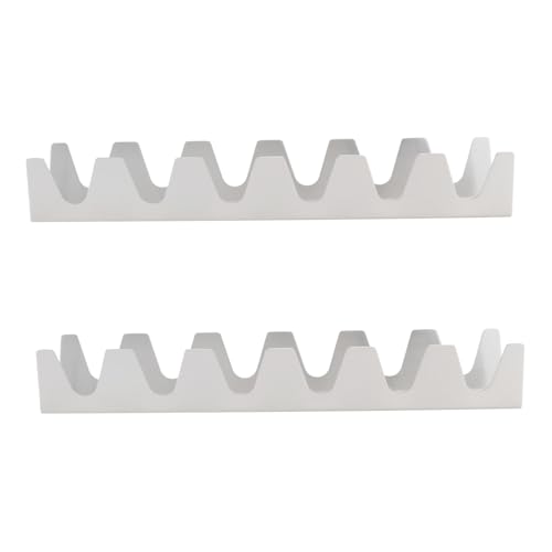 OFFSCH Cook Tortilla Taco Holders Set 2pc Metal Roasting Rack for Cooking Tacos Nonstick Coating Easy to Clean Silver