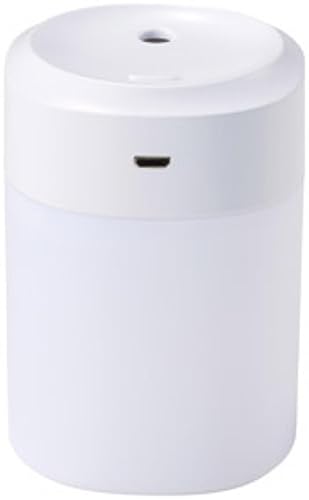丸辰(Marutatsu) 卓上加湿器 USB パーソナル LED イルミネーションライト付き リズム噴射変化モード搭載 ホワイト 直径6.5cm×高さ約9cm