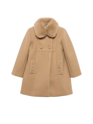 Abel & Lula Woolen Coat for Girls Camel