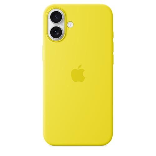 Image of Apple iPhone 16 Plus Silicone Case with MagSafe and Camera Control: Lightweight Phone Case, Wireless Charging Compatible, Smooth Matte Finish; Star Fruit