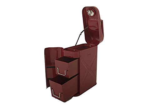 RAMPAGE PRODUCTS Trail Can Utility/Tool Box | Red, Fits 5-Gallon Metal Gas Can Mounts | 86619 | Universal Fit by RAMPAGE PRODUCTS - Used condition - US$97.68