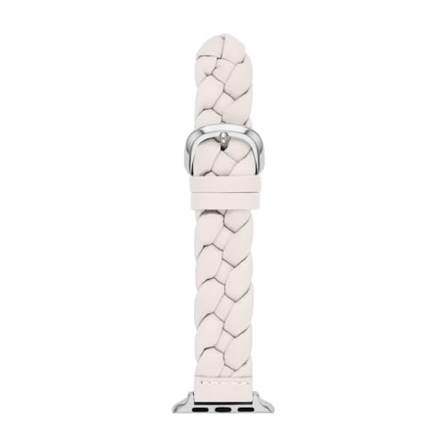 kate spade new york women's designer white leather band for apple watch® (Model: KSS0191E)
