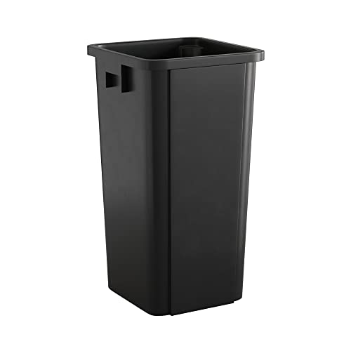 Image of 23 Gallon Black Square Commercial Trash Can
