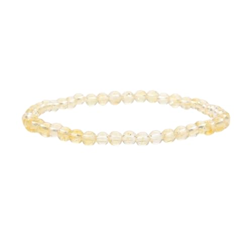 Bracelet Fait Main avec Petites Perles de 4mm – Perles de Pierre Naturelles pour Yoga, Mala et Empilage Bohème – Bracelet Élastique pour Hommes et Femmes...