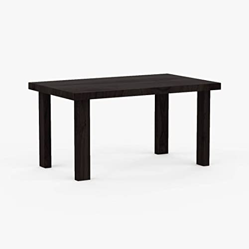 Image of SHRI MINTU'S ART Solid Sheesham Wood Dining Table 6 Seater | Six Seater Dinning Table with 6 Chairs for Home | Dining Room Sets for Kitchen & Restaurants | Chairs with Cushion | Walnut Finish