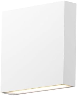 ET2 Brik-10W 2 LED Outdoor Wall Mount-6.25 Inches Wide by 6.25 inches high-White Finish