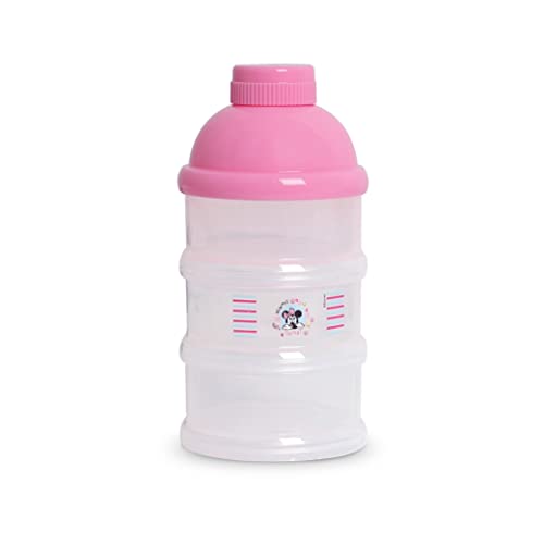 Disney Minnie Mouse Baby Milk Powder Formula Dispenser Stackable Formula Dispenser Container Bottle for Travel Large Capacity Formula Holder Non Spill BPA Free Official Disney Product Multicolor