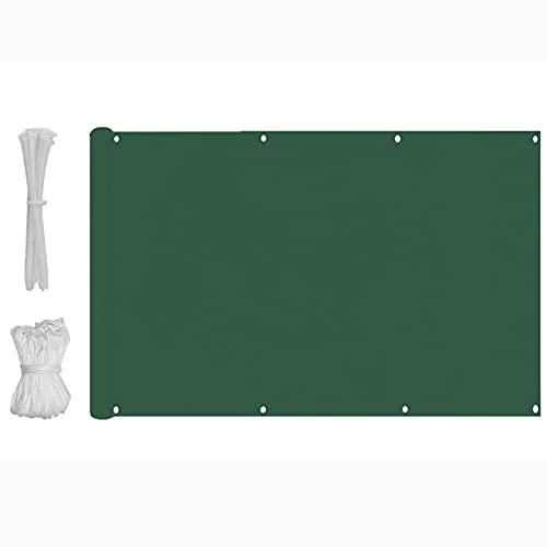 QIAOH Balcony Privacy Screen Cover 75cmx900cm, Fits Apartment Railings, Patio Decking, Privacy Screen for Balcony Apartment, Fence Privacy Screen, Sun Protection, Heat Insulation