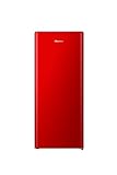 Hisense RR220D4ERE - Frigorifero monoporta con scomparto congelatore, Libera installazione, 165 L, apertura porta a destra, colore rosso