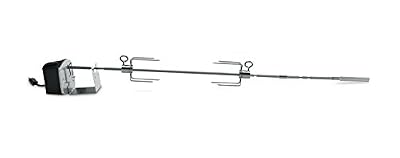 Weber Grill Rotisserie Kit for Genesis II 200/300 Series - Great for Slow Roasting Chicken, Lamb, Ribs, or Turkey on Your Grill; Includes Spit, Forks, and Motor