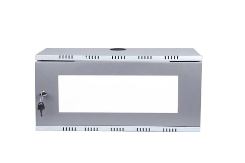 Image of Majra 2U CCTV DVR Rack /NVR /Server /Network Rack, CCTV Camera Server Rack,dvr Rack, dvr Box Wall Mounted, CCTV Box, Transparent Glass Door Metal Cabinet Box (Modular Type)