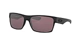 Oakley Men's Twoface OO9189-26 Polarized Rectangular Sunglasses, Matte Black, 60 mm