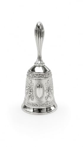 Image of Regal Silver-Plated Decorative Serving Tray for Weddings & Festive Hosting / /Heritage Luxe Embossed Display Platter for Elegant Table Styling