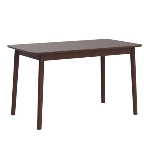 Image of Livinia Aslan 47 inch Malaysian Oak Rectangular Wooden Dining Table /Solid Wood Kitchen Desk (Walnut)