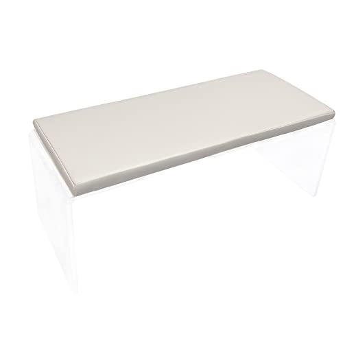 DeeRace ネイルアームレストクッション ネイルアームレスト マニキュアアームレスト ネイル用スタンド ネイルハンドレストピロー ハンドレスト 手の枕 肘置き ジェルネイル ネイルケア マニキュアホルダー 29.5cmx12cmx12.5cm , 乳白