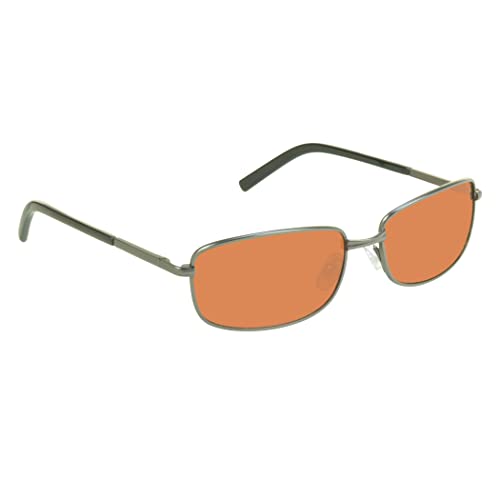 Image of proSPORT Blue Light Blocking Sunglasses - HD Copper Amber Metal Aviator Reduce Eye Strain Better Sleep