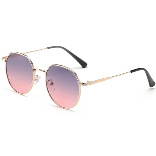 Lunettes de soleil ovales femmes avec verres UV400 rétro dégradés