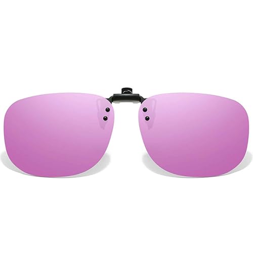 Image of Polarized Clip On Sunglasses, Flip Up Anti-Glare Driving Clip-on Shades, UV400 Protection Lens for Men Women