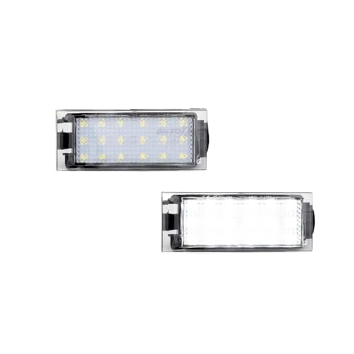 Luces LED de matrícula para Clio Megane Kangoo que eliminan la luz amarilla tenue trasera