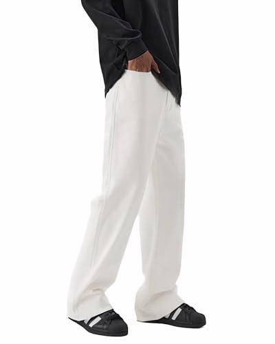 TEGIAS Men's Bell Bottom Jeans Pants, 70s Outfits, Disco Flared Jeans3