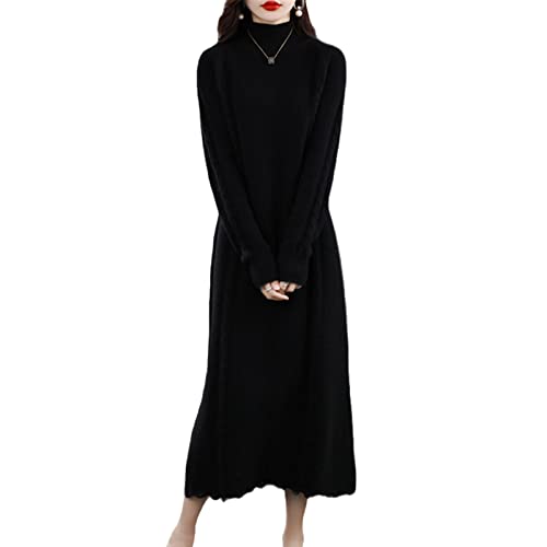 Robe 100 % cachemire femme : restez au chaud sans renoncer à l'élégance d'une robe noire