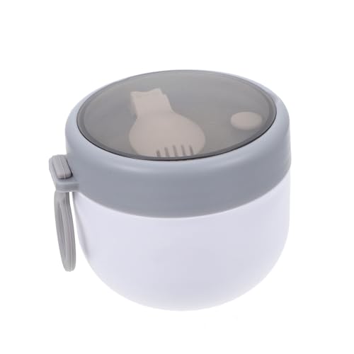 LABRIMP 密封式ポータブルルカップ 耐滑底付き 耐摩耗性 プレミアムプラスチック製 電子レンジ対応 学生 上班族に 朝食やスープ用 にも適合