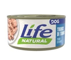 Life Natural Cibo Umido per Cani, Tranci di Tonno, 12 Scatolette da 90 g