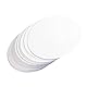 Perfeclan 100x Button-Abzeichen Set - Leeres Papier für Knopfabzeichen, DIY-Kreativität, Hochwertiges Zubehör,Langlebiges Material, weiße Rundkarten, 58MM