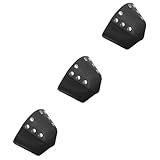 BESPORTBLE 3pcs Roller Skate Toe Guard Cover Leather Toe Protector for Enhanced Durability Removable Design Fits Roller Skates