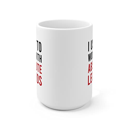 Image of Panvola I Used To Work With Absolute Legend Coworker Gifts Retirement New Job Goodbye Retired Colleague Ceramic Coffee Mug (15 oz, White)