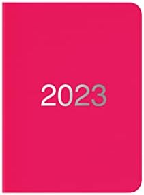 Letts of London Dazzle A6 day to a page with appointments 2023 diary - pink, 23-080882