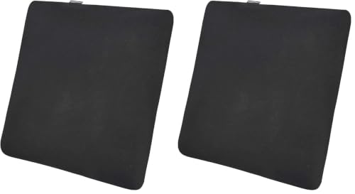 Cojín de asiento viscoelástico ergonómico negro para silla y coche pack de 2