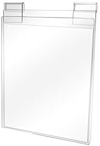 Miniatura 5 de El panel de acrílico transparente de la tienda de la exhibición de la camiseta para la rejilla de la rejilla de la rejilla 11-12" x 15"