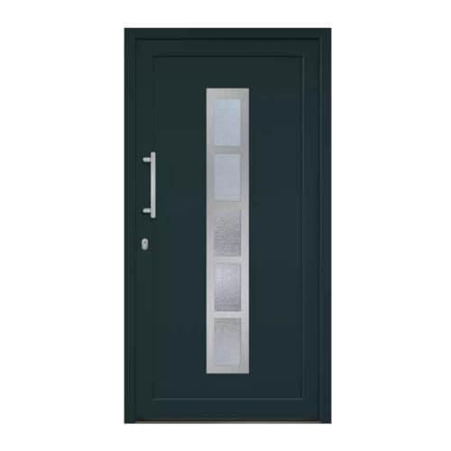 HORI® Haustür Eingangstür Komplettset – Robuste Hauseingangstür mit moderner Optik, hoher...