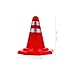 Toddmomy Traffic Roadblocks Simulation Table Props Miniature Road Cone Signs Educational Toy for Kids Lightweight Durable 1.14X1.06X1.06 Inch