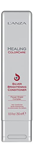L’ANZA Healing ColorCare Silver Brightening Conditioner, for Silver, Gray, White, Blonde & Highlighted Hair – Boosts Shine and Brightness while Healing, Controles Unwanted Warm Tones (8.5 Fl Oz)