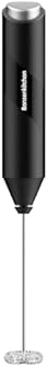 Bonsenkitchen Milk Frother Handheld, Electric Milk Foam Maker with Stainless Steel Whisk, Hand Drink Mixer for Coffee, Lattes, Cappuccino, Matcha, Battery Operated, Electric Stirrer Coffee Mixer Wand