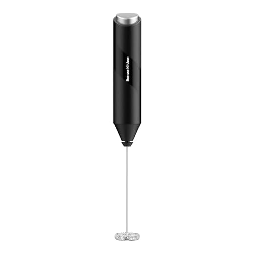 Bonsenkitchen Electric Milk Frother, Automatic Milk Foam Maker for Bulletproof coffee, Matcha, Hot Chocolate Stainless Steel Whisk Battery Operated Mini Drink Mixer Blender