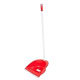 recogedor rojo ✅[MATERIAL] Nuestro juego de recogedor fabricado de material PP, con una goma anti deslizante suave, no rayará la superficie limpia.