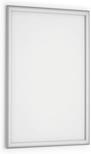 Cadre clipsable A2 DURABLE en aluminium argenté pour affichage de documents