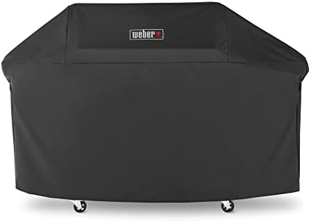 Weber Genesis 400 Series Premium Grill Cover, Heavy Duty and Waterproof, Fits Grills Up To 69 Inches Wide