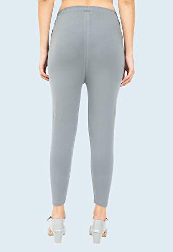Image of POPOLO Women's Super Soft Ankle Length Cotton Lycra Solid Stretchable Legging