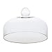 Angoily 30 Cm Torta Rotonda Cupola Copertina Vetro Cloche Copertura Food Piatto Coperchio Torta Dessert Display Vassoio Coperchio Protettore Dello Schermo per Pane Pizza Cupcake Formaggio