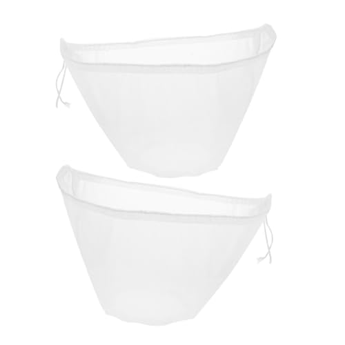 Hemobllo 2 piezas Bolsas de Malla Fina para Filtrar Alimentos Reutilizables Bolsas Colador para Verduras Café y Jugos Filtro Práctico y Resistente para Cocina